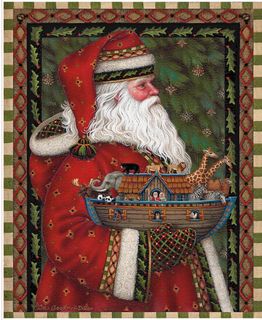 PICTURE A CHRISTMAS II 35 1/2" X 43 1/2" SANTA AND