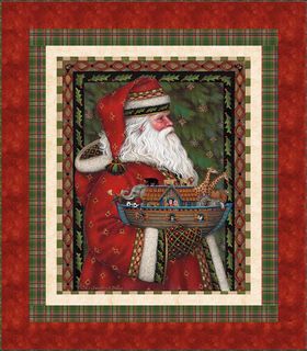 SANTA AND ARK PANEL QUILT STORE DISPLAY  PICTURE A