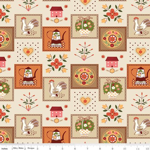 BAKED WITH LOVE 107/108" WIDE BACK KITCHEN LINEN