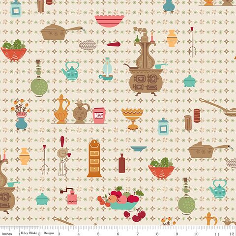 BAKED WITH LOVE 107/108" WIDE BACK WALLPAPER LINEN