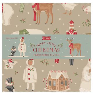 TILDA MERRY LITTLE CHRISTMAS FABRIC STACK 10" SQ