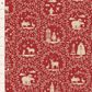 TILDA MERRY LITTLE CHRISTMAS PAPERSCENES BURGUNDY