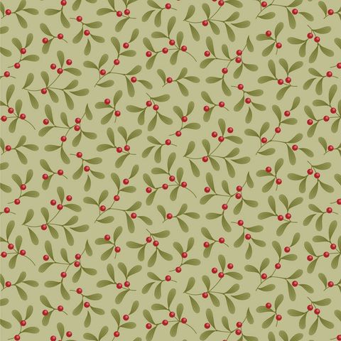 TILDA MERRY LITTLE CHRISTMAS MISTLETOE PISTACHIO