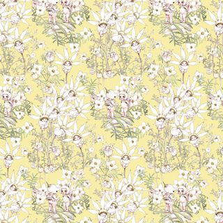 MAY GIBBS PASTEL FLOWERS YELLOW