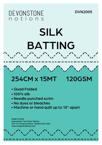 BATTING SILK 254CMx15MTS 160 GSM