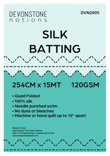 BATTING SILK 254CMx15MTS 160 GSM