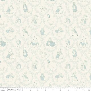 FLANNEL PETER RABBIT & FRIENDS TOILE CLOUD