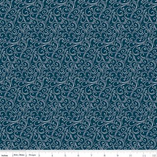 FLANNEL WINTER MAGIC SWIRLS NAVY