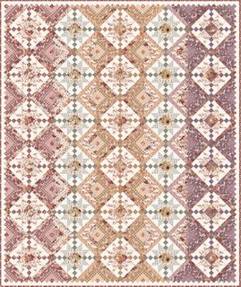 EVENING ON THE PRAIRIE LAURA'S LOG CABIN QUILT STO