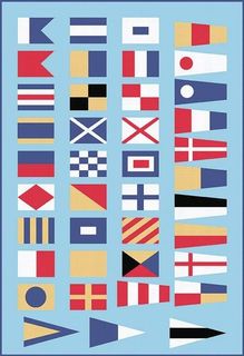 NAUTICAL FLAGS BY AMERICAN JANE