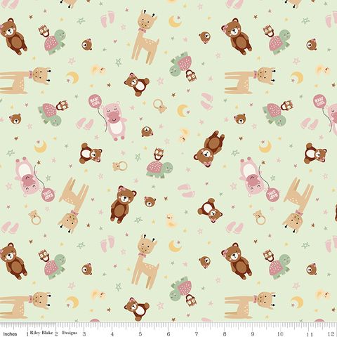 BABY GIRL ANIMALS MINT