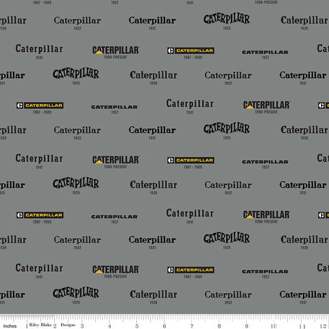 CATERPILLAR 100 YEARS VINTAGE LOGOS GRAY