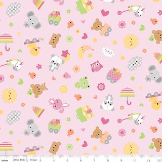 FLANNEL BUNDLE OF JOY TOSS PINK