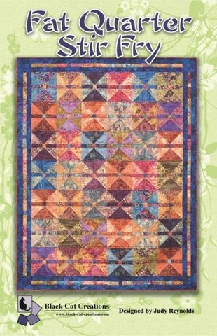 FAT QUARTER STIR FRY BY BLACK CAT CREATIONS