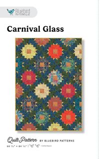 BLUEBIRD PATTERNS CARNIVAL GLASS QUILT PATTERN