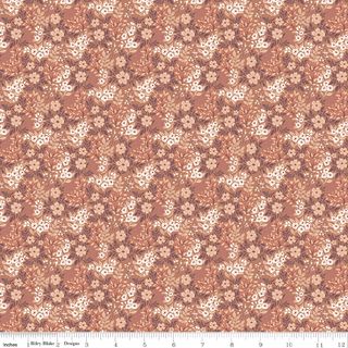 EVENING ON THE PRAIRIE DITSY FLORAL UMBER