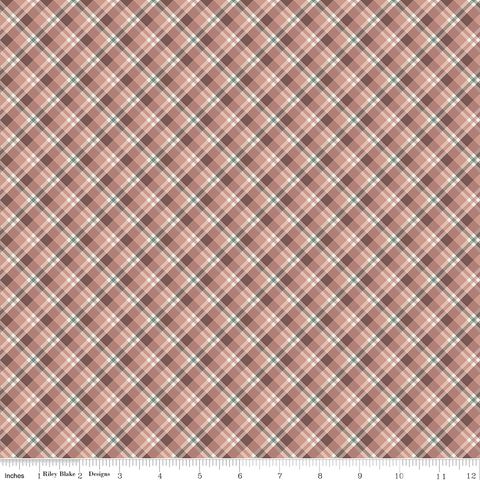 EVENING ON THE PRAIRIE PRAIRIE PLAID DUSTY ROSE