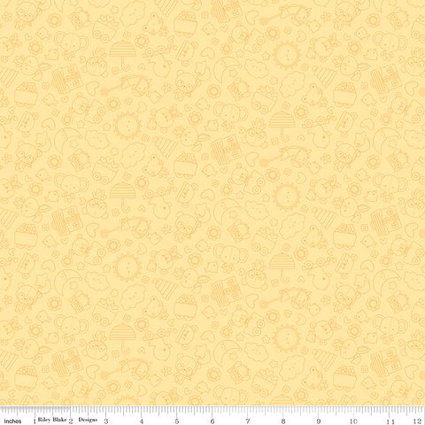 FLANNEL BUNDLE OF JOY TONAL YELLOW