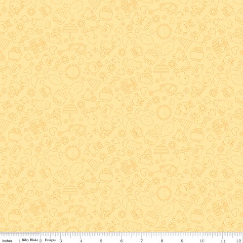 FLANNEL BUNDLE OF JOY TONAL YELLOW