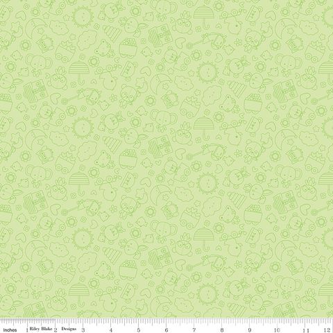 FLANNEL BUNDLE OF JOY TONAL GREEN