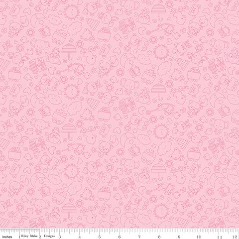 FLANNEL BUNDLE OF JOY TONAL PINK