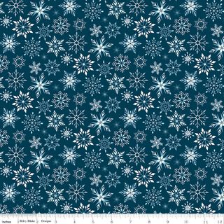 FLANNEL WINTER MAGIC SNOWFLAKES NAVY