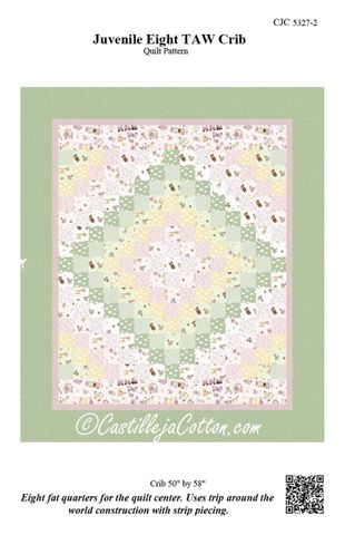 JUVENILE EIGHT TAQ CRIB QUILT BY CASTILLEJA COTTON