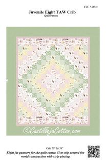 JUVENILE EIGHT TAQ CRIB QUILT BY CASTILLEJA COTTON