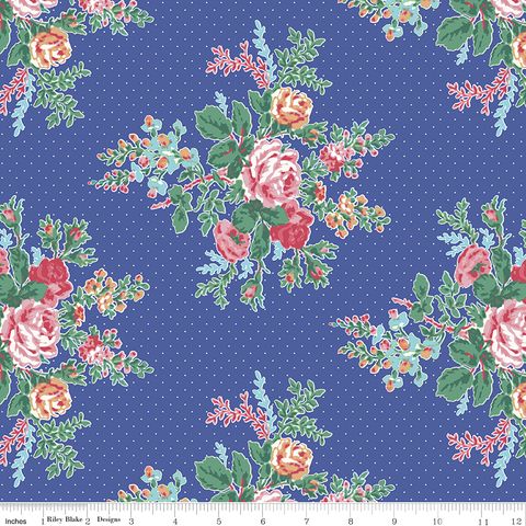 SIMPLE PLEASURES FLORAL BLUE