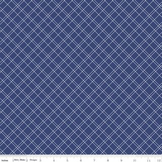 SIMPLE PLEASURES GRID NAVY