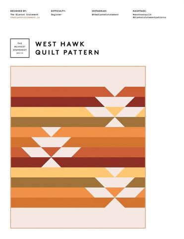 WEST HAWK BY THE BLANKET STATEMENT QUILT CO