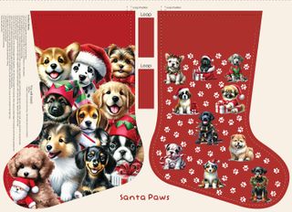 SANTA PAWS PUPPY STOCKING