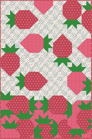 DESIGNS RAINING STRAWBERRIES QUILT PATTERN