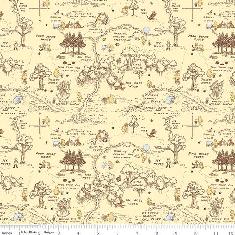WINNIE-THE-POOH BABY 100 AKER MAP YELLOW