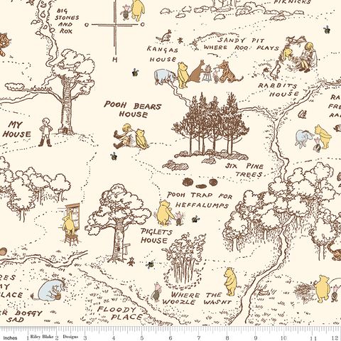 WINNIE-THE-POOH BABY 107/108" WIDE BACK 100 AKER M