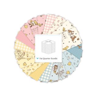 WINNIE-THE-POOH BABY FAT QUARTER BUNDLE, 21 PCS.