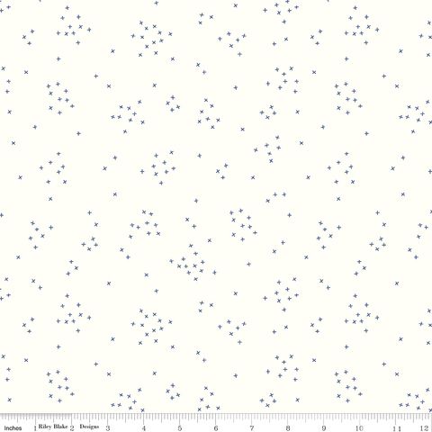 SCATTERED-A-CROSS 107/108" WIDE BACK ON CLOUD DENI