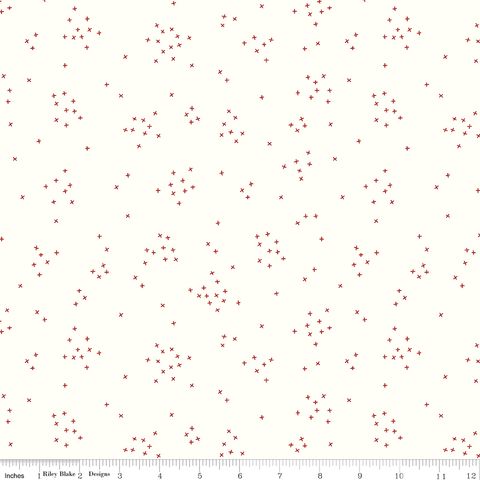 SCATTERED-A-CROSS ON CLOUD BARN RED