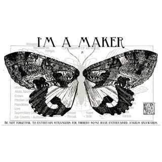 SHE WHO SEWS�THE MAKER 24" X 43" ANGEL MAKER MURAL
