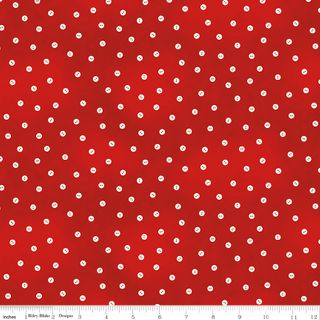 SHE WHO SEWS�THE MAKER BABY BUTTON DOT RED