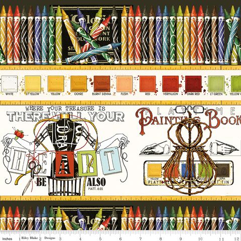 SHE WHO SEWS�THE MAKER DRAW NEAR BORDER STRIPE MUL