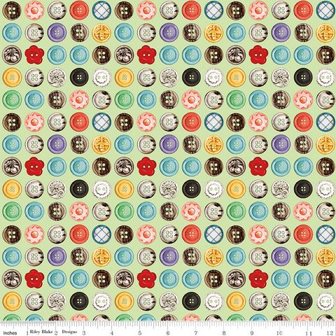 SHE WHO SEWS�THE MAKER BUTTON BOX GREEN