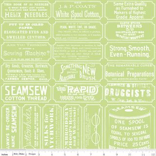 SHE WHO SEWS�THE MAKER SEWING LABELS GREEN