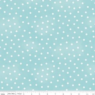 SHE WHO SEWS�THE MAKER BABY BUTTON DOT BLUE