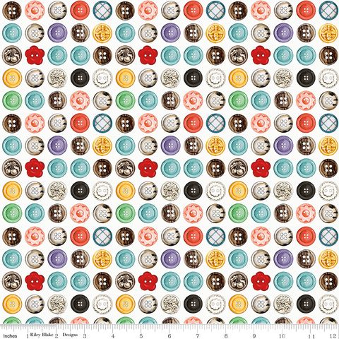 SHE WHO SEWS�THE MAKER BUTTON BOX WHITE