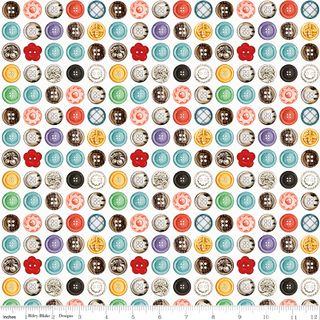 SHE WHO SEWS�THE MAKER BUTTON BOX WHITE