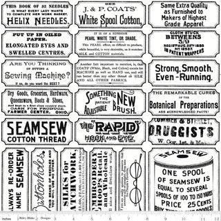 SHE WHO SEWS�THE MAKER SEWING LABELS WHITE