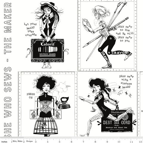 SHE WHO SEWS�THE MAKER SEW BY NO. COLORBOOK WHITE