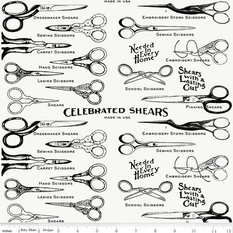 SHE WHO SEWS�THE MAKER SEWING SHEARS WHITE