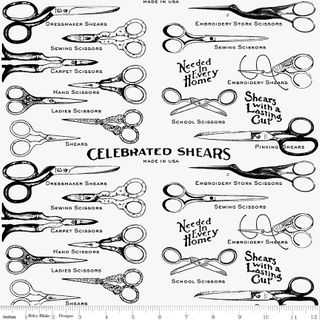 SHE WHO SEWS�THE MAKER SEWING SHEARS WHITE